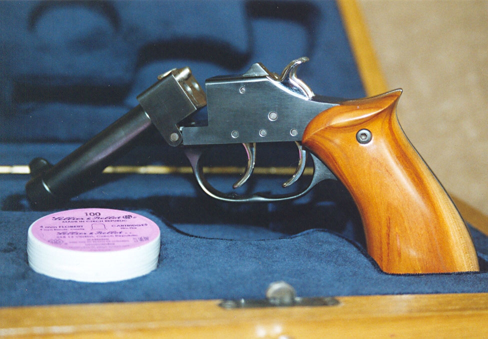 Dvouhlavňová pistole 4mm flobert